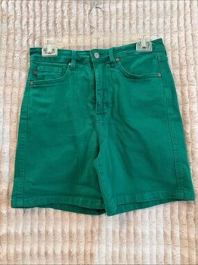 Judy Blue Green High-Rise Jean Shorts